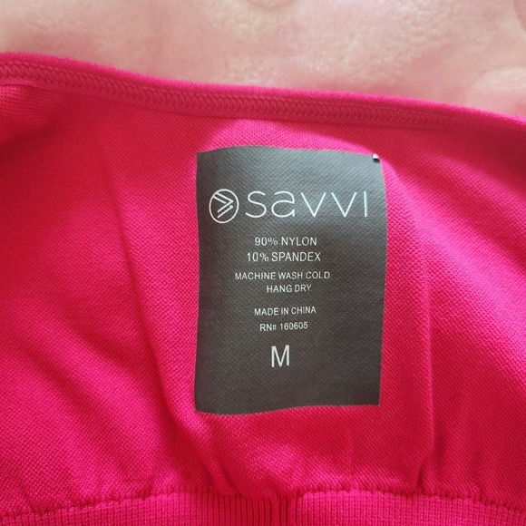 Savvi V Neck Textured Ribbed Ashtanga Sports Bra Size Medium - Picture 7 of 7